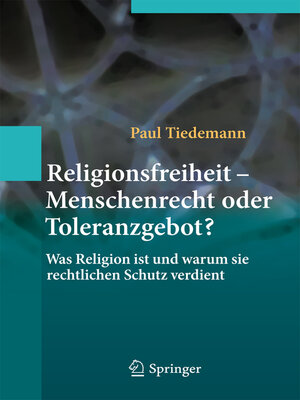 cover image of Religionsfreiheit--Menschenrecht oder Toleranzgebot?